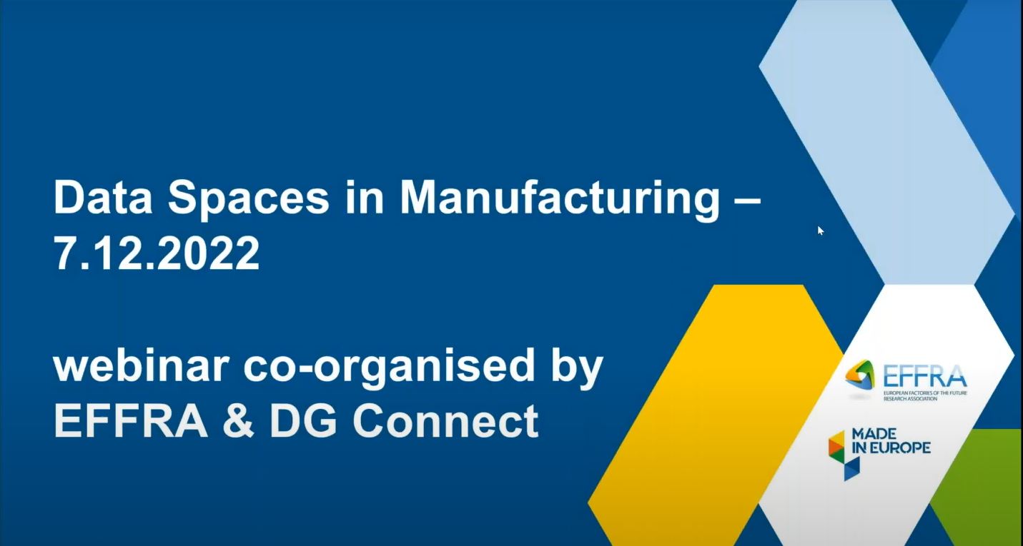 Wrap-up Webinar on Data Spaces in Manufacturing