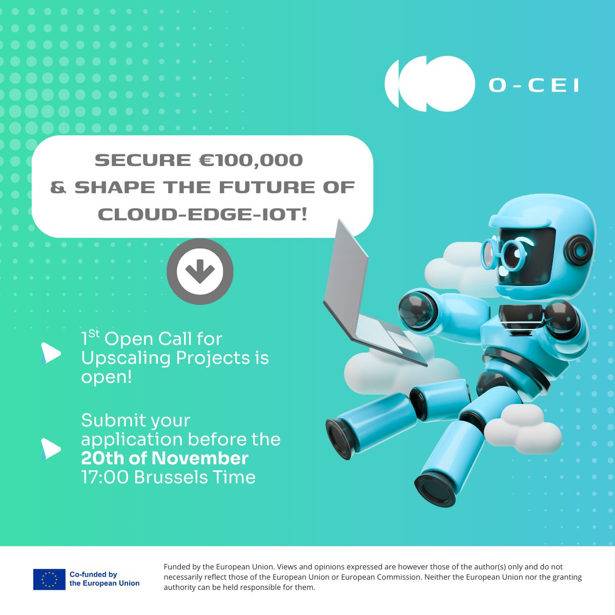 Apply for the 1st Open call of the O-CEI project!